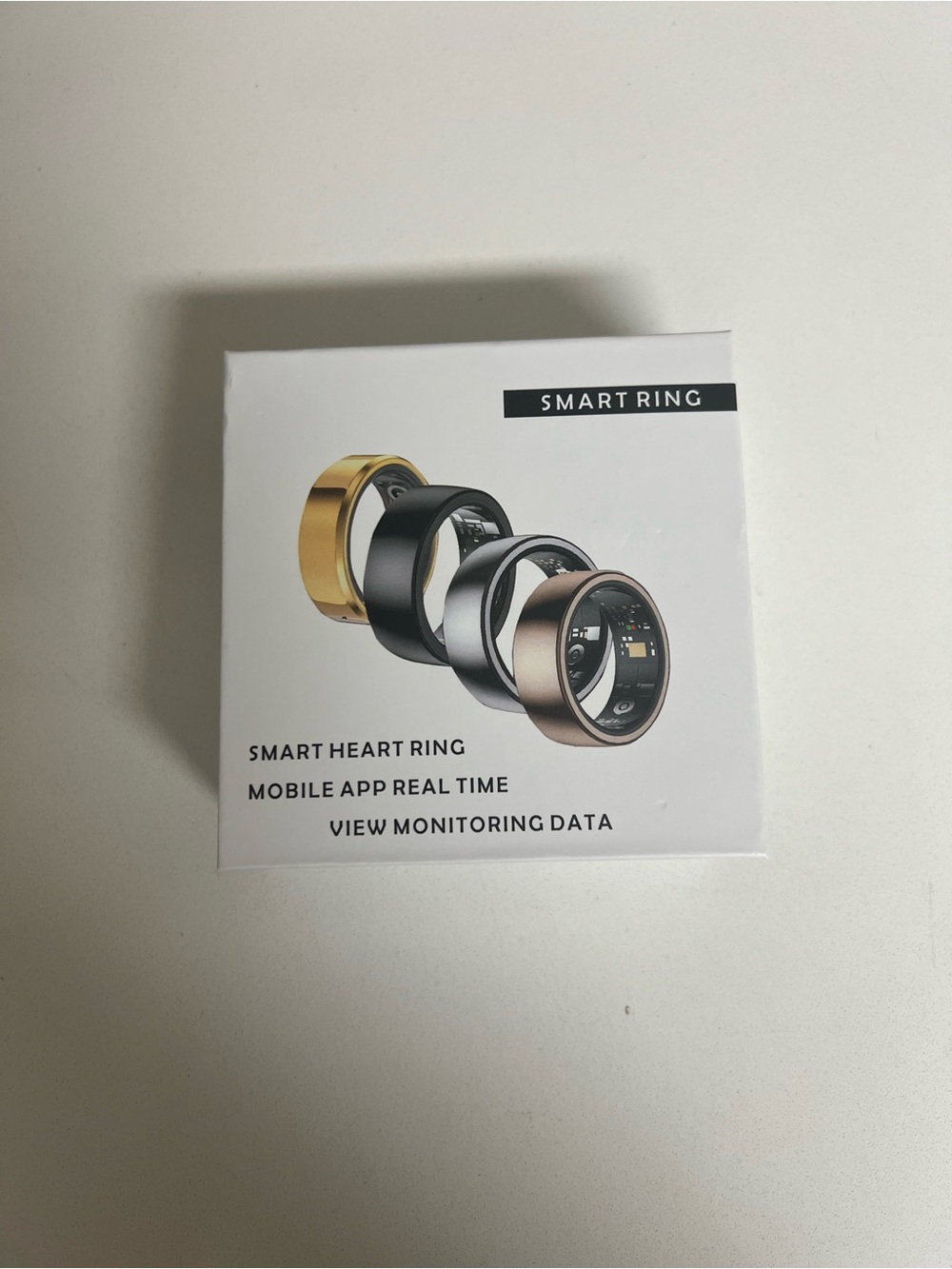 Halo Smart Ring in Gold and Black